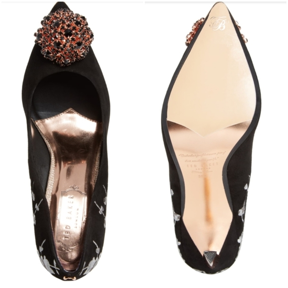 🍒NEW🍒 TED BAKER EMBROIDERED PUMPS EU 37 - Picture 8 of 8